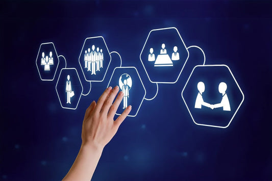 Image of a hand pressing symbols