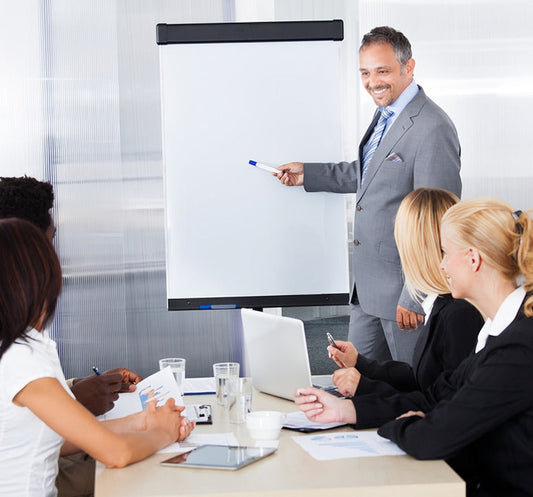 Employee on training