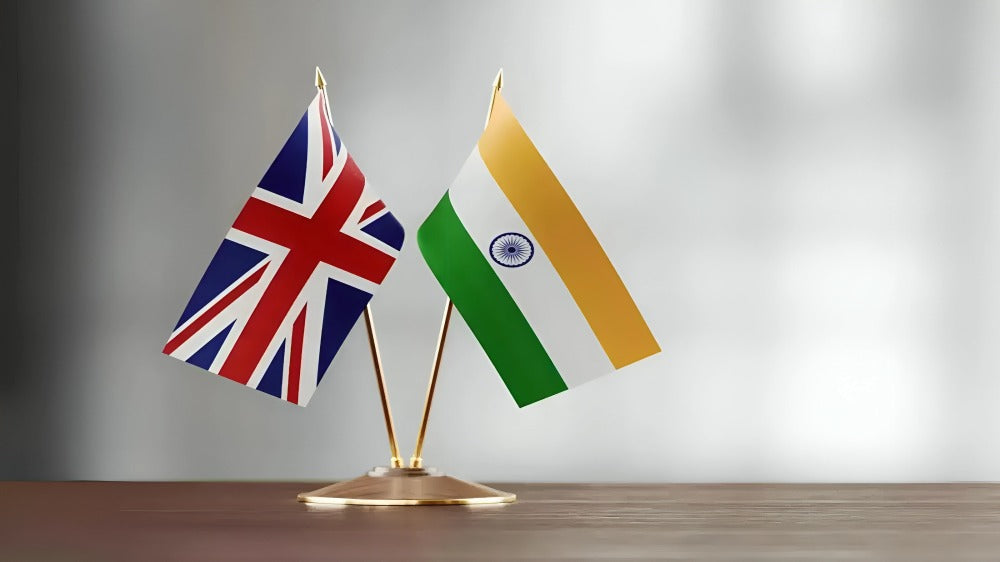 indian and Uk flag