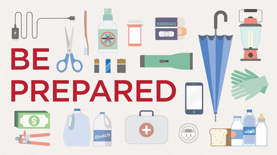 Be prepared image with different tools