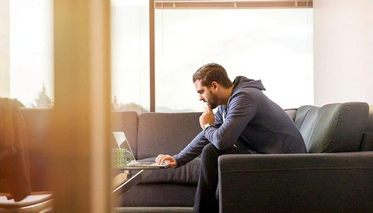 Human studying and watching