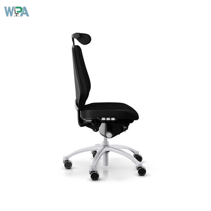 Black office chair on a white background