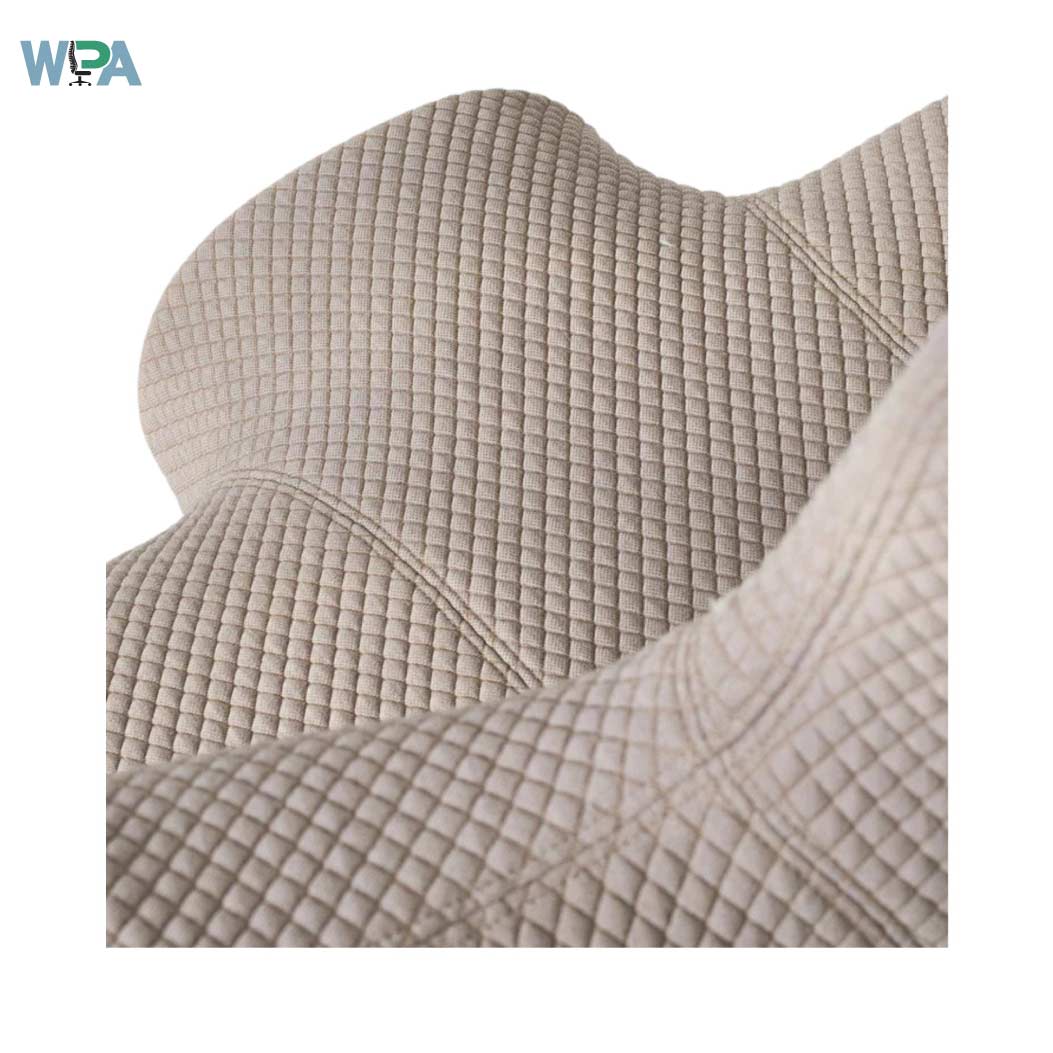 Textured beige fabric with a WPA logo in the corner