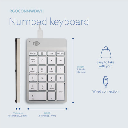 R-Go Numpad Break (white, wired) | WPA India