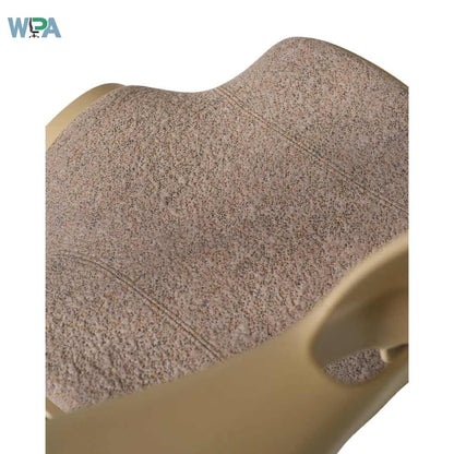 Close-up of a textured sandal sole with WIPA logo.
