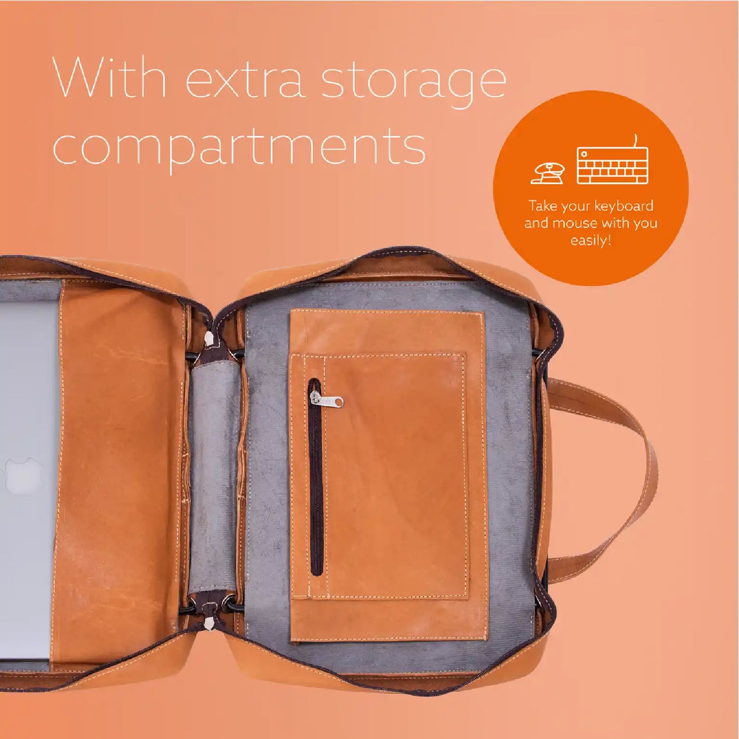 R-Go Viva 15.6″ Laptop bag (brown) | WPA India