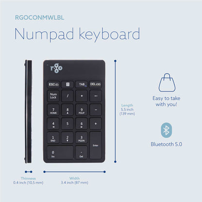 R-Go Numpad Break (black, wireless) | WPA India