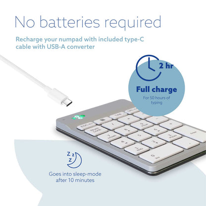 R-Go Numpad Break (white, wireless) | WPA India