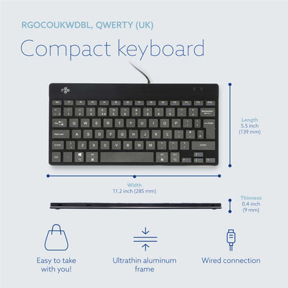 R-Go Compact Break (black, wired, QWERTY – UK) | WPA India