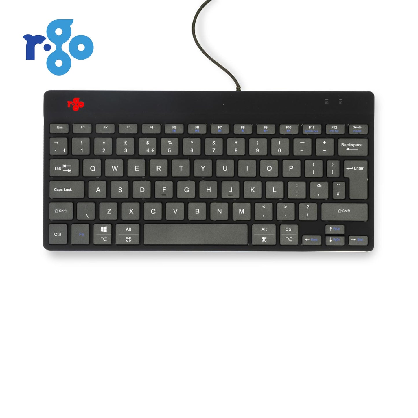 R-Go Compact Break (black, wired, QWERTY – UK) | WPA India