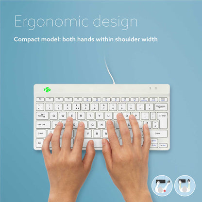 R-Go Compact Break (white, wired, QWERTY – UK) | WPA India