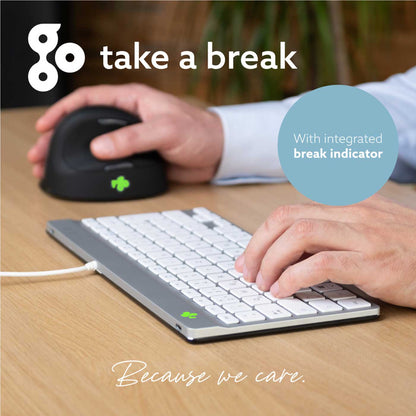 R-Go Compact Break (white, wired, QWERTY – UK) | WPA India
