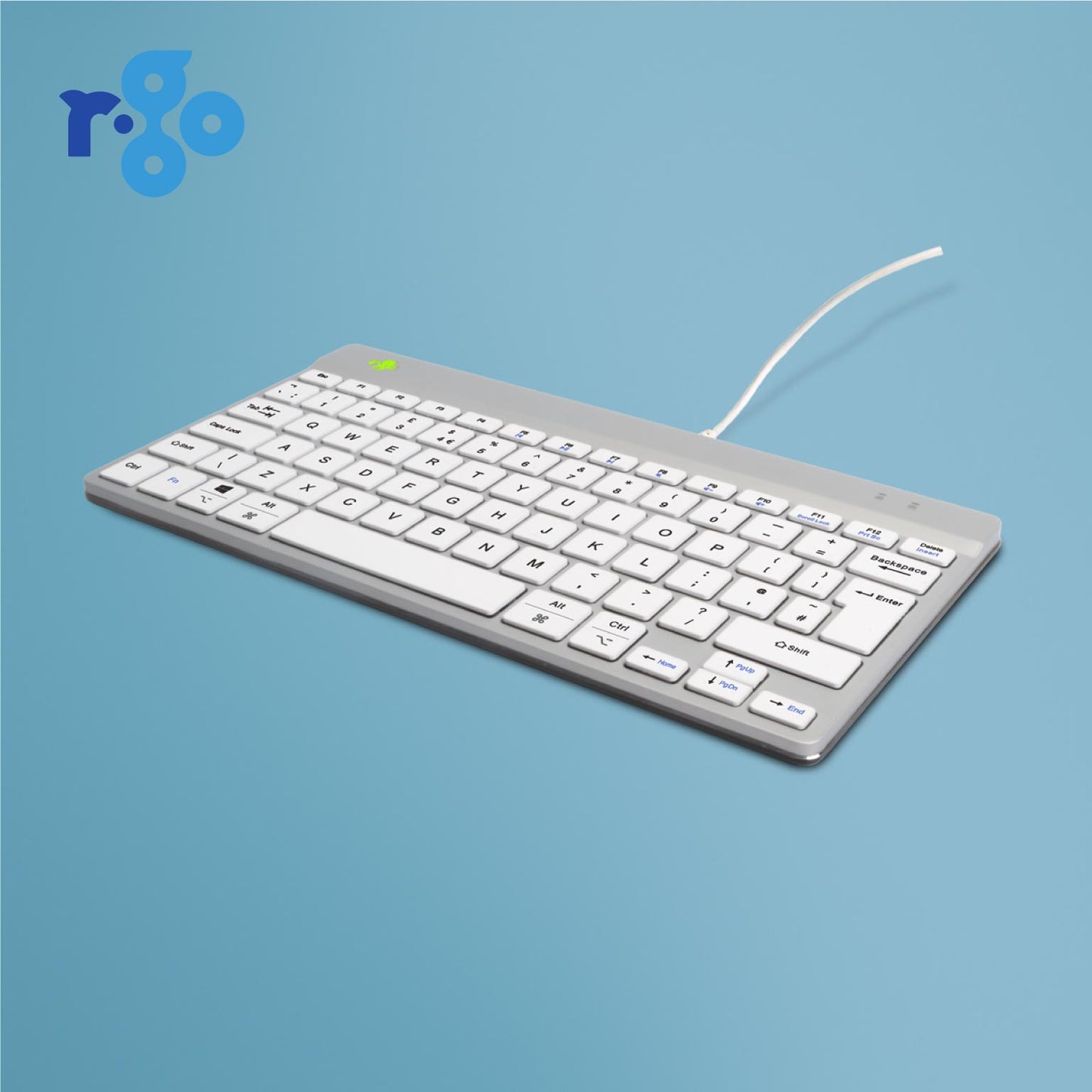 R-Go Compact Break (white, wired, QWERTY – UK) | WPA India