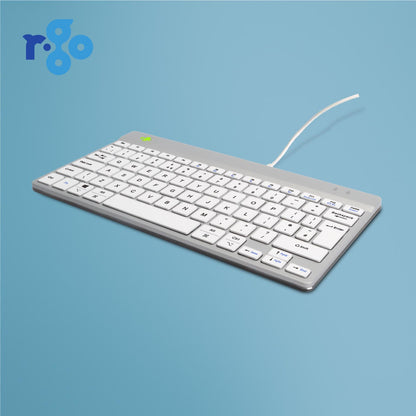 R-Go Compact Break (white, wired, QWERTY – UK) | WPA India