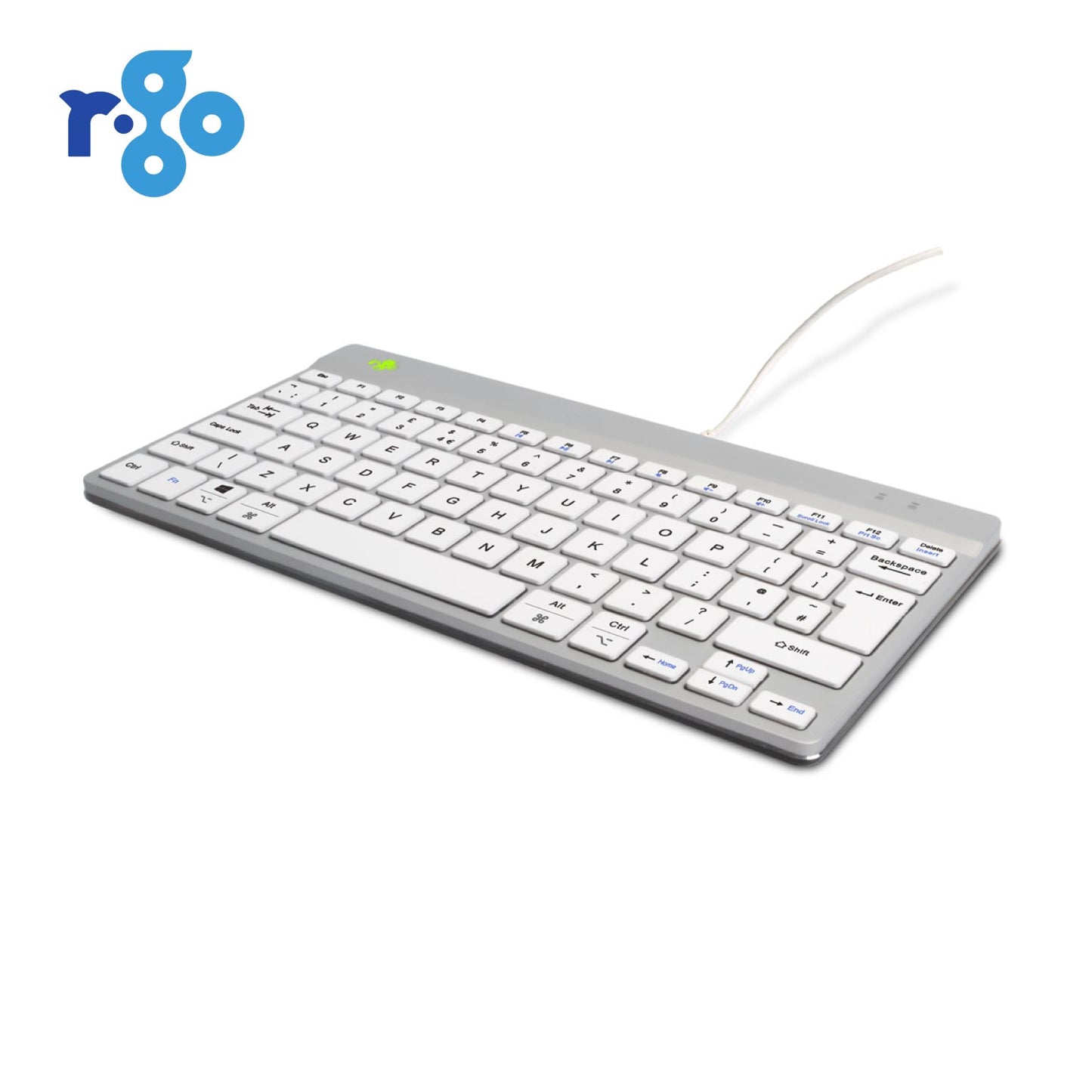 R-Go Compact Break (white, wired, QWERTY – UK) | WPA India