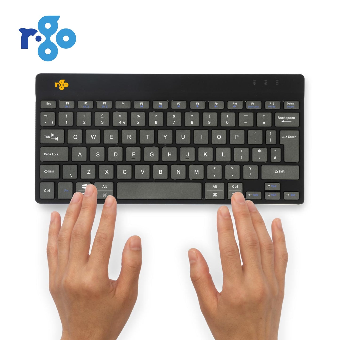R-Go Compact Break Keyboard (Black, Wireless, QWERTY – UK) | WPA India