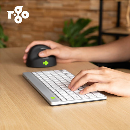 R-Go Compact Break Keyboard (White, Wireless, QWERTY – UK) | WPA India