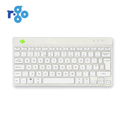 R-Go Compact Break Keyboard (White, Wireless, QWERTY – UK) | WPA India