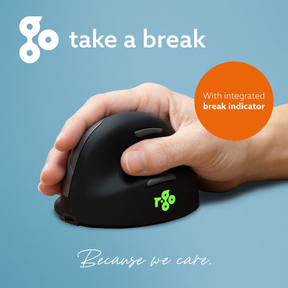 R-Go HE Break Ergonomic Mouse (Small, Right-Handed, Wired, Black) | WPA India