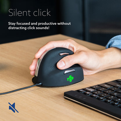 R-Go HE Break Mouse (medium, right, wired) | WPA India