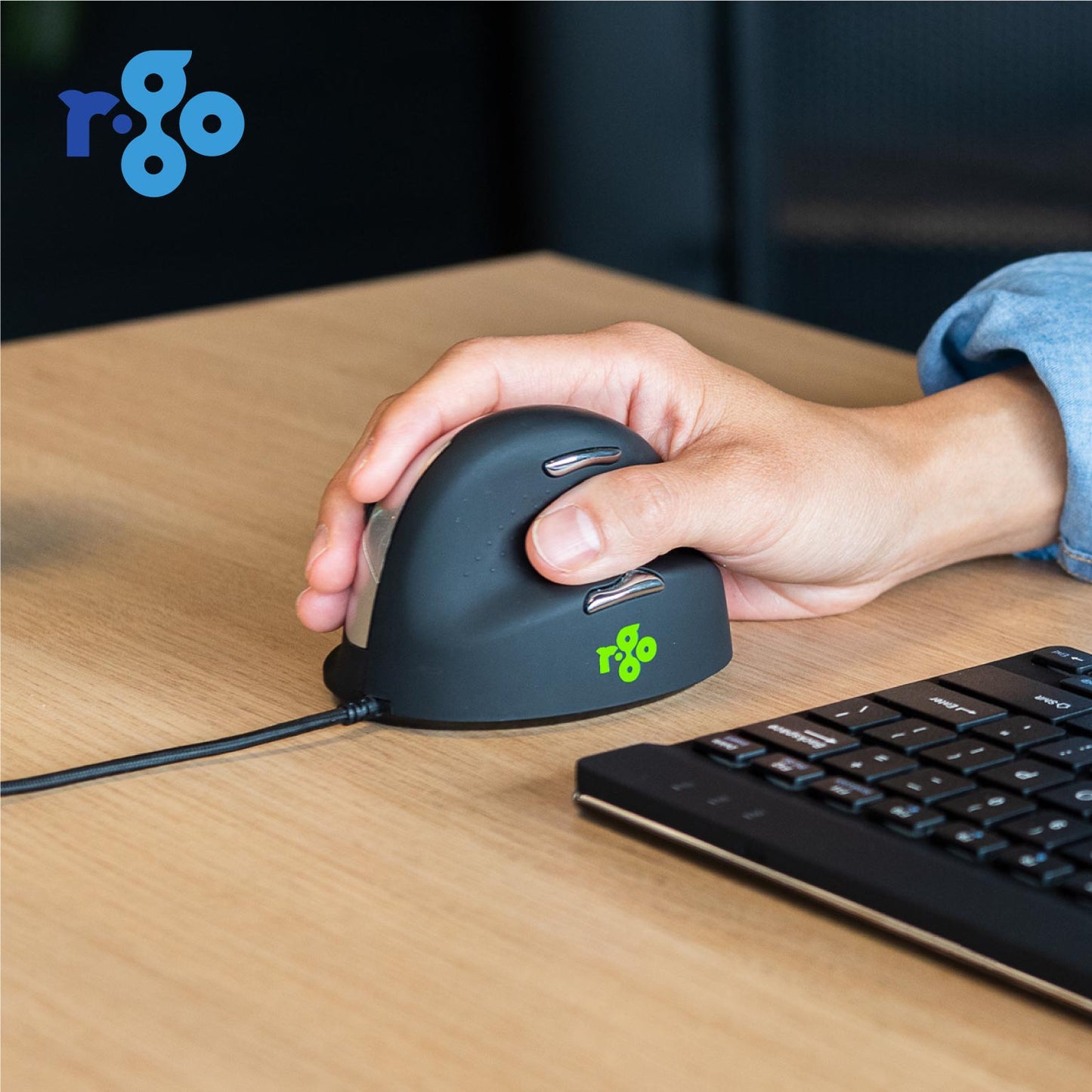 R-Go HE Break Mouse (medium, right, wired) | WPA India
