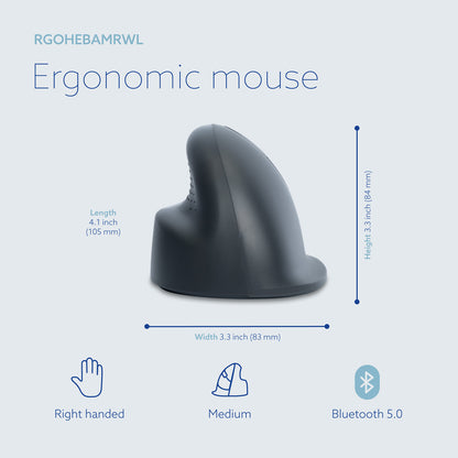 R-Go HE Basic Vertical mouse (medium, right) | WPA India
