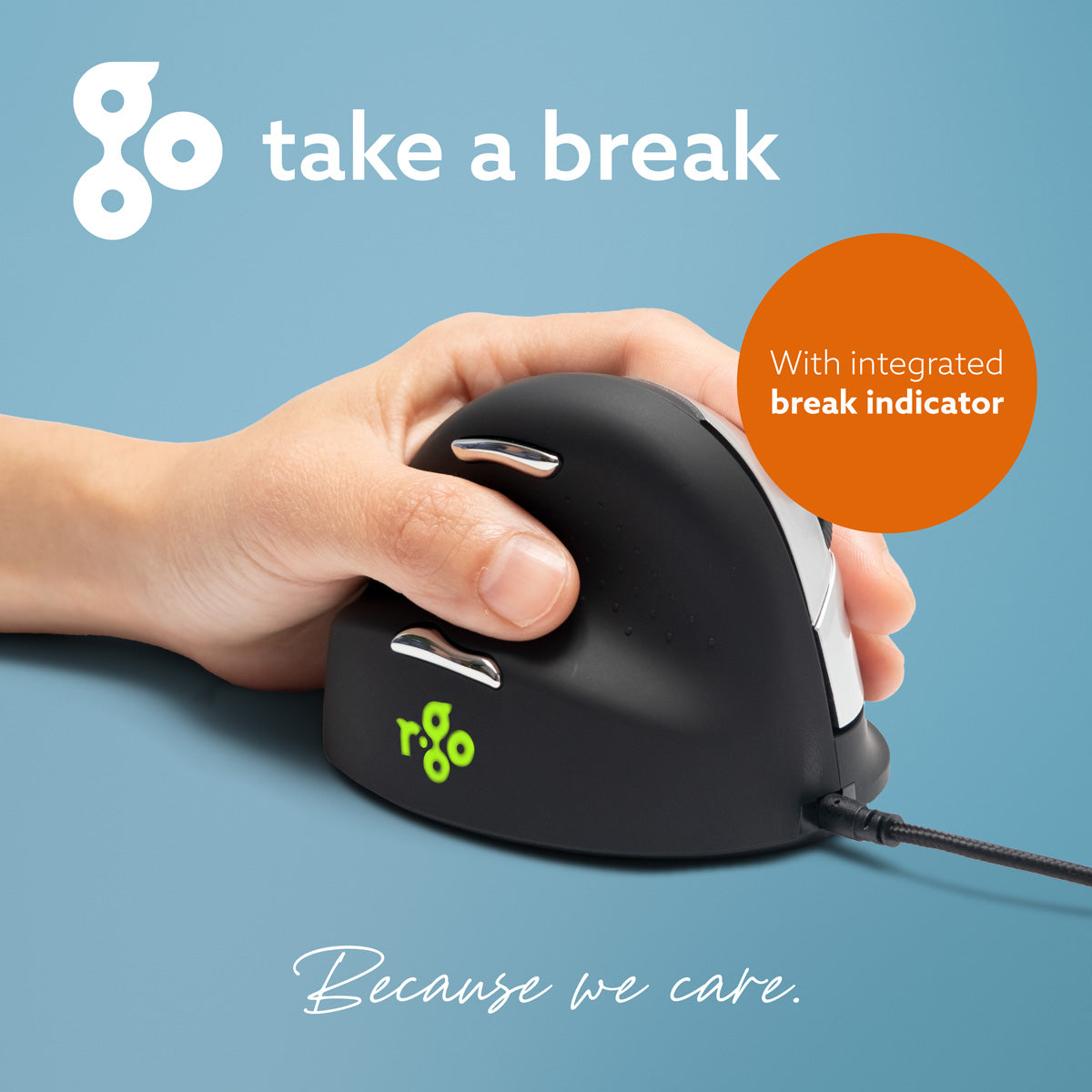 R-Go HE Break Mouse (medium, left, wired) | WPA India