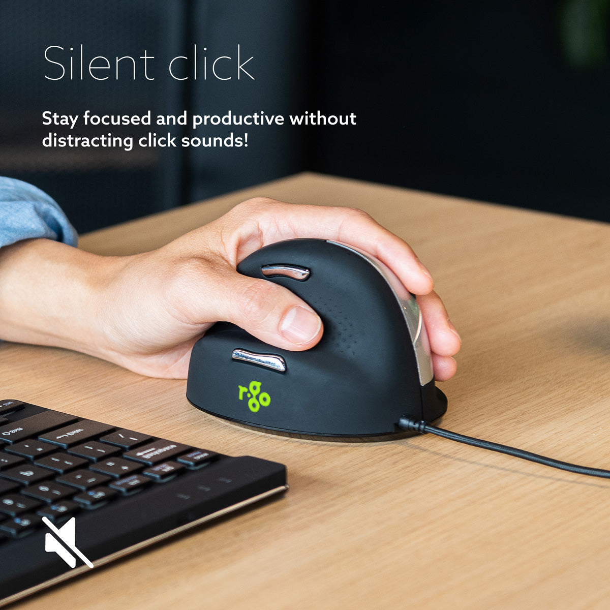 R-Go HE Break Mouse (medium, left, wired) | WPA India