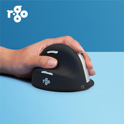 R-Go HE Break Ergonomic Mouse (Large, Left-Handed, Wireless, Black) | WPA India