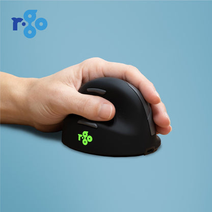 R-Go HE Break Ergonomic Mouse (Medium, Left-Handed, Bluetooth, Black) | WPA India