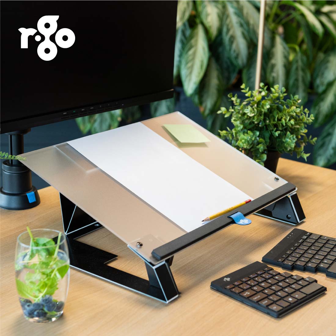 R-Go Read2Write Document holder (matte acrylic) | WPA India