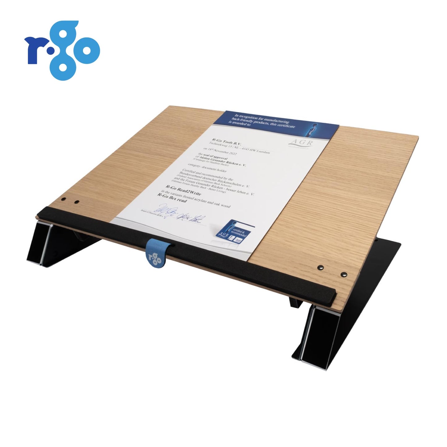 R-Go Read2Write Document holder (Oak wood) | WPA India