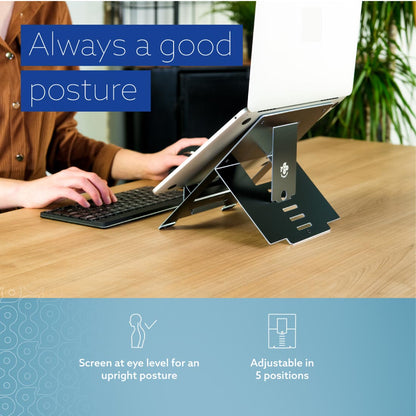 R-Go Riser Flexible Laptop stand (black) | WPA India