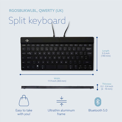 R-Go Split Break (black, wireless, QWERTY – UK) | WPA India