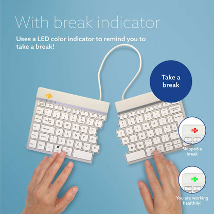 R‑Go Split Break Keyboard (White, Wireless, QWERTY – UK) | WPA India