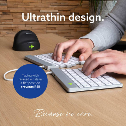 R‑Go Split Break Keyboard (White, Wireless, QWERTY – UK) | WPA India