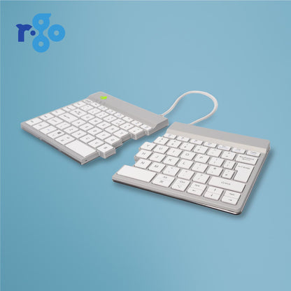 R‑Go Split Break Keyboard (White, Wireless, QWERTY – UK) | WPA India
