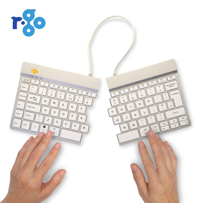 R‑Go Split Break Keyboard (White, Wireless, QWERTY – UK) | WPA India