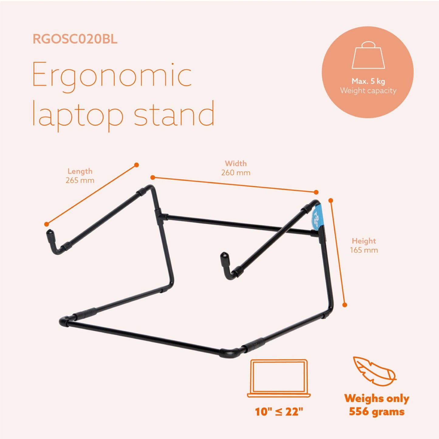 R-Go Steel Office Laptop stand | WPA India