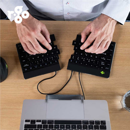 R‑Go Split Break V2 Keyboard (Black, Wired, QWERTY – UK) | WPA India
