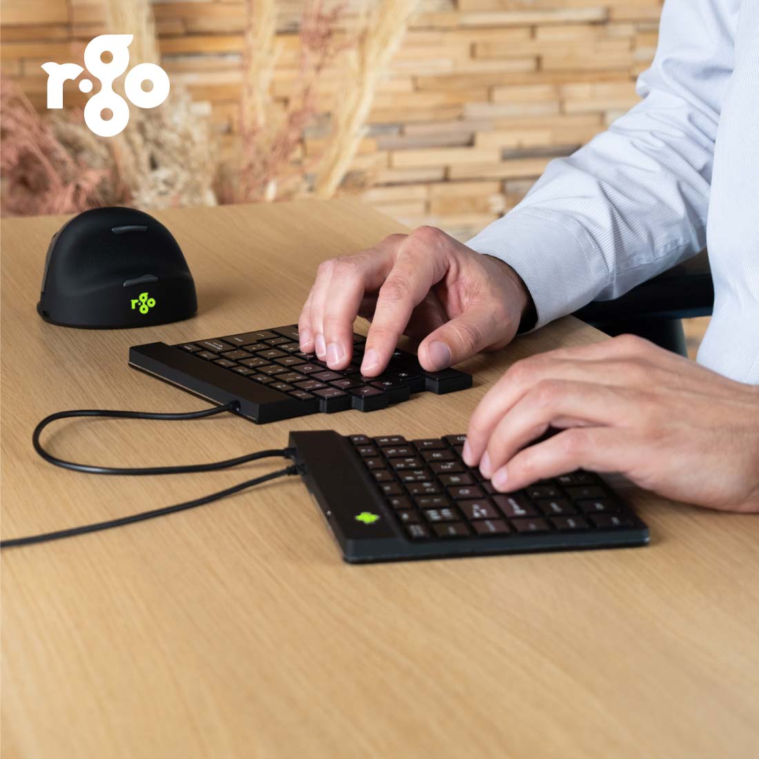 R‑Go Split Break V2 Keyboard (Black, Wired, QWERTY – UK) | WPA India