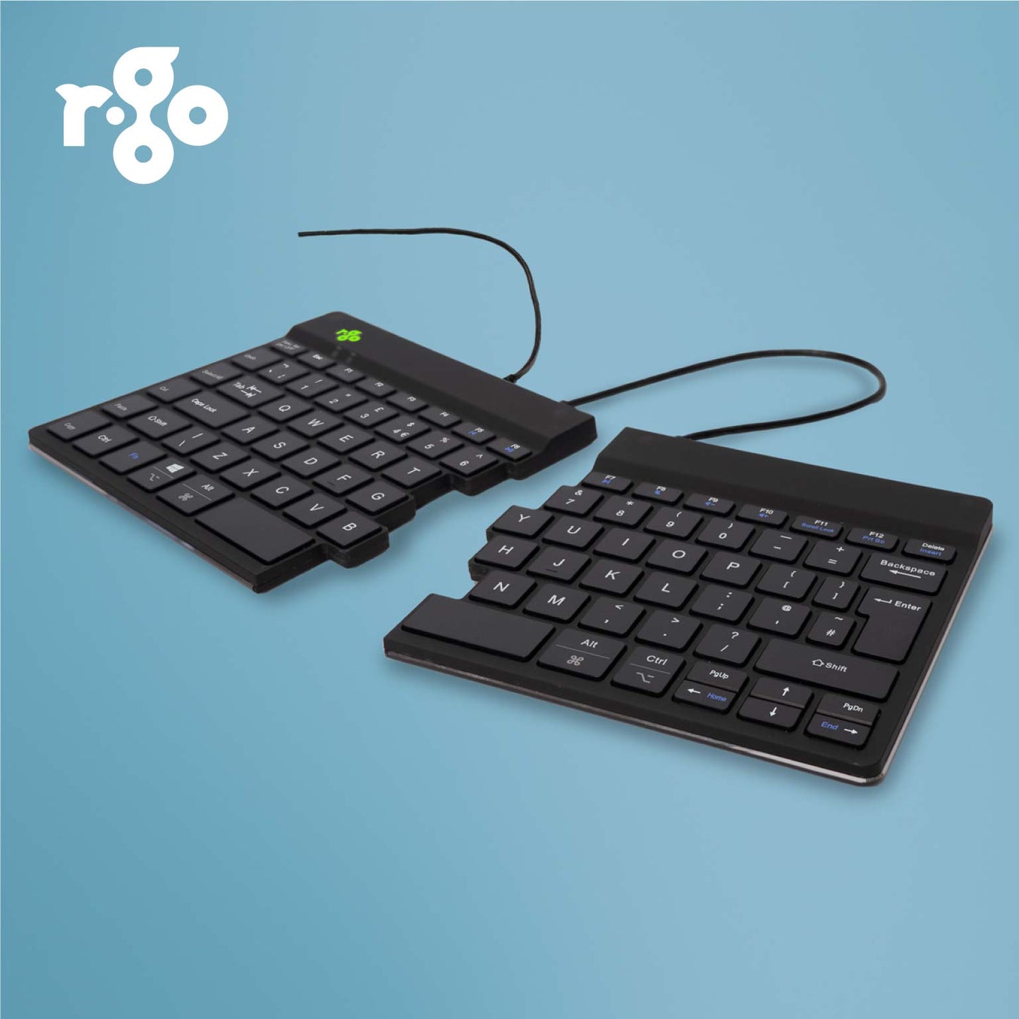 R‑Go Split Break V2 Keyboard (Black, Wired, QWERTY – UK) | WPA India