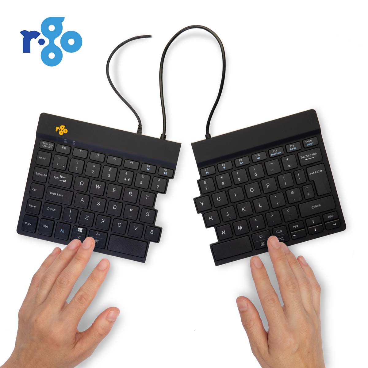 R‑Go Split Break V2 Keyboard (Black, Wired, QWERTY – UK) | WPA India