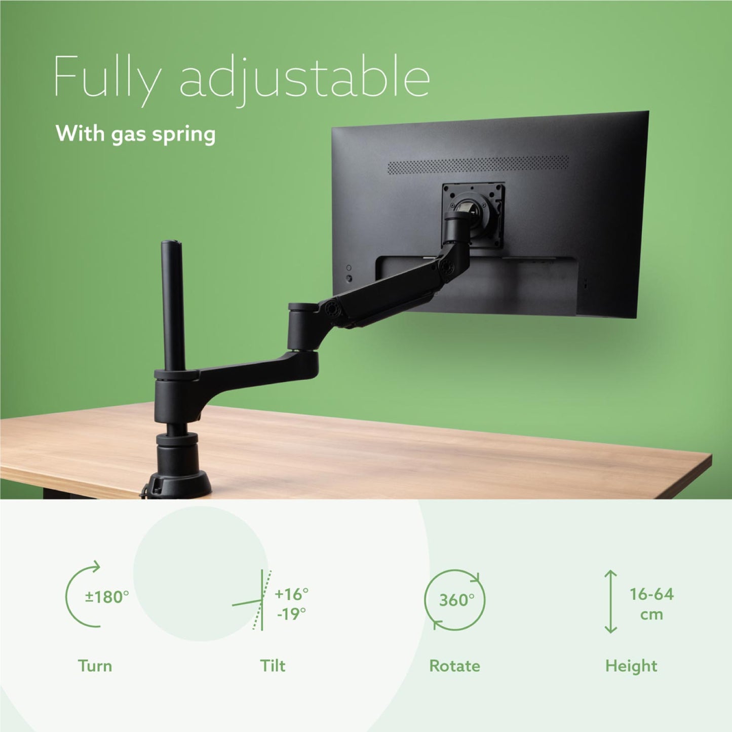 R-Go Single monitor arm (Caparo) | WPA India