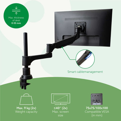 R-Go Double Monitor Arm (Caparo) | WPA India