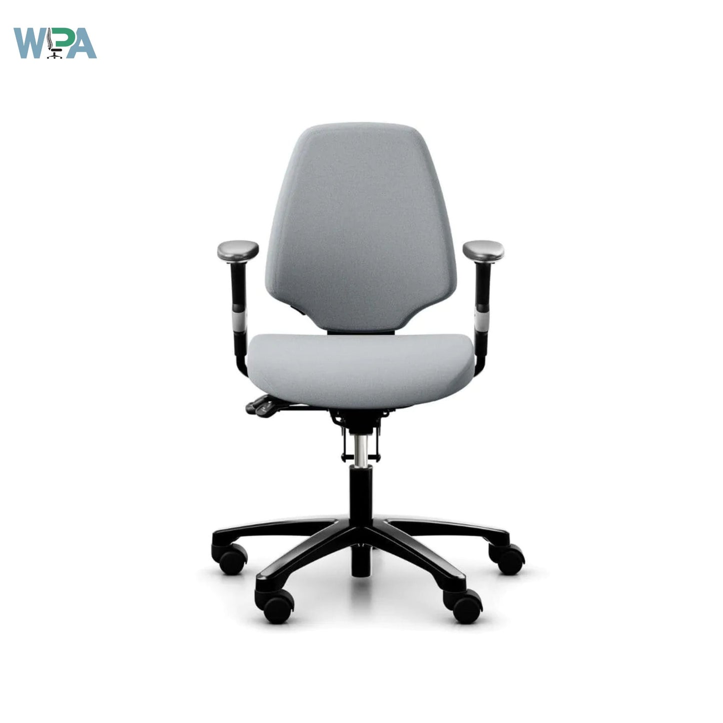 RH Activ 220 ergonomic office chair. Features a large back with lumbar support, adjustable seat depth, and smooth tilt to promote active sitting and good posture.